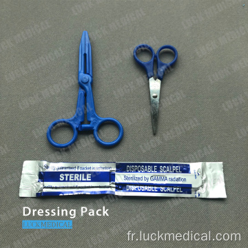 Pack de pansement médical jetable stérile